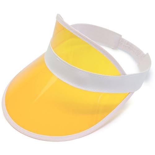 AYNKH Neon Sonnenblende Hüte Party Zubehör Unisex Retro 80s Pub Golf Visor Fancy Dress für Frauen Männer Strand Sport Karneval Bar Party von AYNKH