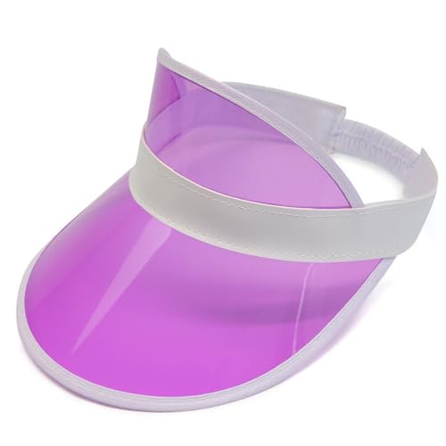 AYNKH Neon Sonnenblende Hüte Party Zubehör Unisex Retro 80s Pub Golf Visor Fancy Dress für Frauen Männer Strand Sport Karneval Bar Party von AYNKH