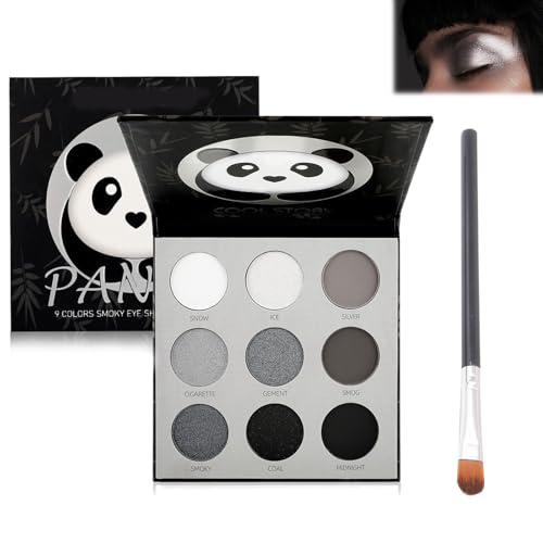 AYNKH Schwarz Smoked Eyeshadow Palette, Halloween Schwarz Eyeshadow Palette, 9 Farben Schwarz Grau Silber Weiß Hohe Pigmentierung Gothic Make-up Matte Glitter Eyeshadow Palette Mädchen AYNKH Schwarz Smoked Eyeshadow Palette, Halloween Schwarz Eyeshadow Palette, 9 Farben Schwarz Grau Silber Weiß Hohe Pigmentierung Gothic Make-up Matte Glitter Eyeshadow Palette Mädchen von AYNKH