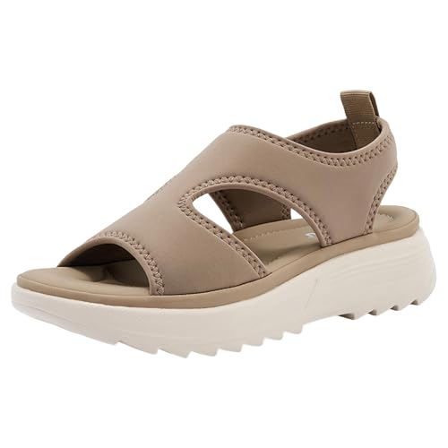 AYOrpeg Damen Sandalen Flach Slide Bequeme Sandalen Rutschfeste Freizeit Lässige Sportschuhe für Damen Leicht Strand Sandale(Khaki,38 AYOrpeg Damen Sandalen Flach Slide Bequeme Sandalen Rutschfeste Freizeit Lässige Sportschuhe für Damen Leicht Strand Sandale(Khaki,38 von AYOrpeg