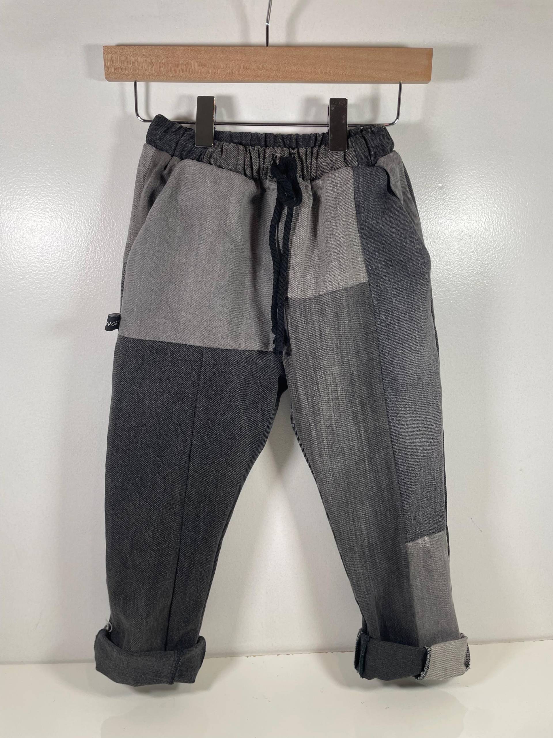 Jeans Für Kleinkinder, Patchwork-Denim, Unisex-Hose, Größe 4/5 Jahre von AYPEworks