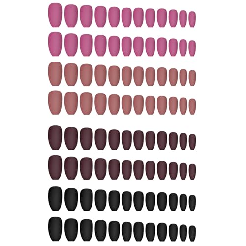 96 Stück Bunte Matte Ballett Mittel Kunstnägel Vollständige Abdeckung Nagelspitzen Für Frauen Und Mädchen Tägliches Tragen Einfach Anzuwenden von AYPOHU