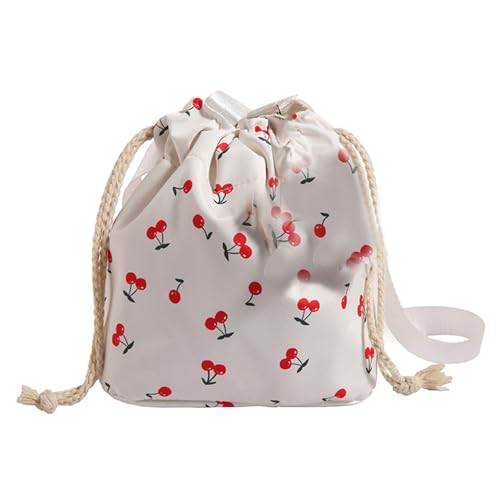 Frauen Eimer Tasche Kordelzug Schulter Tasche Weibliche Umhängetasche Messengers Tasche Kirschen Muster Strand Tasche Für Reise Frauen Eimer Tasche Kordelzug Schulter Tasche Weibliche Umhängetasche Messengers Tasche Kirschen Muster Strand Tasche Für Reise von AYPOHU