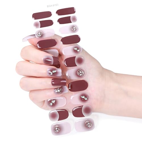 Schmetterling Gele Nägel Aufkleber Gele Nägel Wraps Plaids Nägel Nagellack Wraps Gele Nägel Streifen Nägel Kunst Dekoration Für Mädchen von AYPOHU