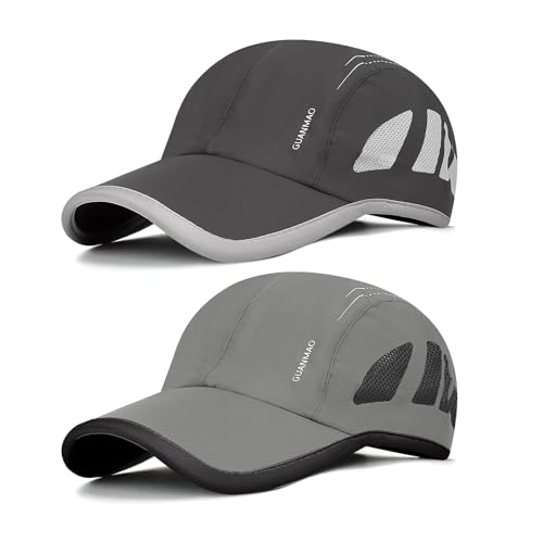 AYPOW 2 Stücke Schnell Trocknende Baseballkappe Unisex, Leichte Faltbare Outdoor Basecap Sport Cap, Atmungsaktive Sommermütze Verstellbare Sonnenhüte, Verstaubarer Laufkappe Sportmütze Herren Damen AYPOW 2 Stücke Schnell Trocknende Baseballkappe Unisex, Leichte Faltbare Outdoor Basecap Sport Cap, Atmungsaktive Sommermütze Verstellbare Sonnenhüte, Verstaubarer Laufkappe Sportmütze Herren Damen von AYPOW