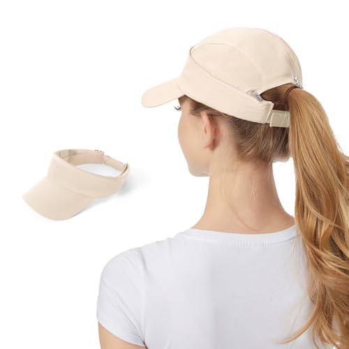 AYPOW Baseball Cap Damen Multifunktional Schnell Trocknend Basecap Sun Visor Cap Leichte Faltbare Sonnenschutz Sommermütze Verstellbar Sonnenhut Outdoor Tennis Golf Sport Running Cap Unisex von AYPOW