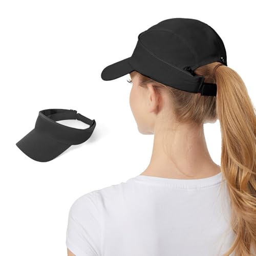 AYPOW Baseball Cap Damen Multifunktional Schnell Trocknend Basecap Sun Visor Cap Leichte Faltbare Sonnenschutz Sommermütze Verstellbar Sonnenhut Outdoor Tennis Golf Sport Running Cap Unisex von AYPOW