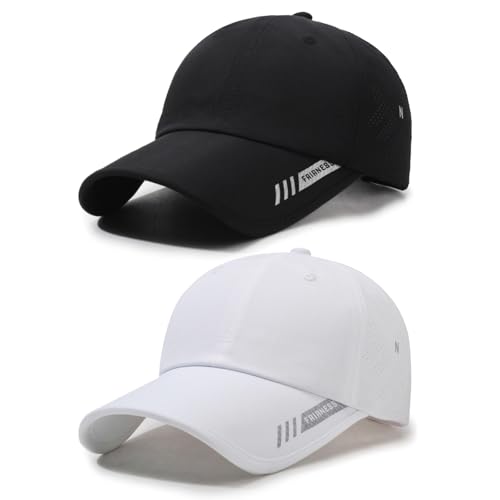 AYPOW Baseball Cap Herren Damen Schnell Trocknend Basecap Outdoor Sport Running Cap, Atmungsaktiv Leichte Faltbare Sonnenschutz Baseballkappe Sonnenhut Schildmütze Golf Kappe mit Verstellbar Snapback von AYPOW