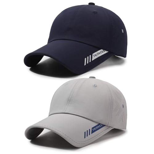 AYPOW Baseball Cap Herren Damen Schnell Trocknend Basecap Outdoor Sport Running Cap, Atmungsaktiv Leichte Faltbare Sonnenschutz Baseballkappe Sonnenhut Schildmütze Golf Kappe mit Verstellbar Snapback von AYPOW