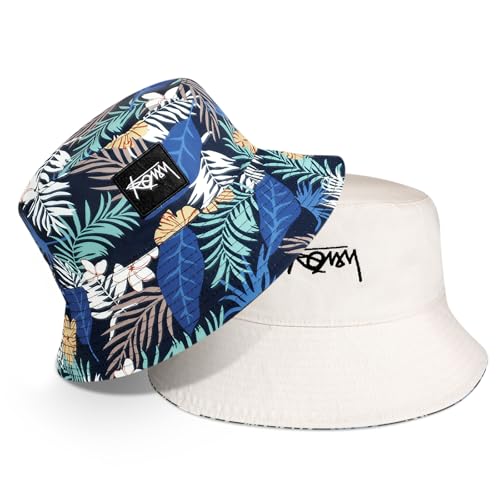 AYPOW Fischerhut Beideseitig Tragen XXL Unisex, Modisch Große Größe Breite Krempe Baumwolle Bucket Hat, Leicht Faltbar Outdoor Sonnenhut Angelhüte Eimerhut Freizeithut Sommermütze, Herren Damen 54-65 von AYPOW