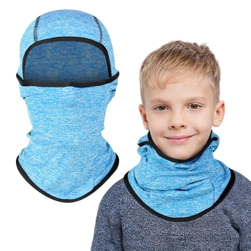 AYPOW Kinder Sturmhaube Winter 2-8, Multifunktional Winddicht Fleece Warm Skimaske Radfahren Gesichtsmaske unter dem Helm, Sturmmaske Mütze mit Halswärmer für Jungen Mädchen, Winter Outdoor Sport von AYPOW