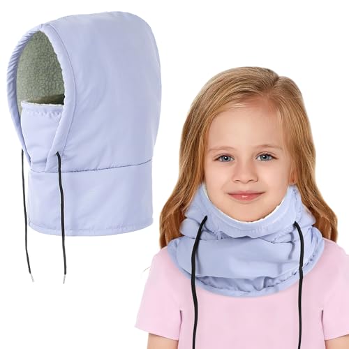 AYPOW Kinder Winter Sturmhaube, Wasserdicht Thermo Fleece Balaclava kinder Gesichtsmaske, Winddicht Schlupfmütze Warme Skimaske Halswärmer Sturmmaske Mütze für Jungen Mädchen 4-8 Winter Outdoor von AYPOW