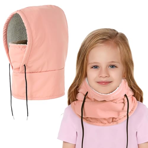 AYPOW Kinder Winter Sturmhaube, Wasserdicht Thermo Fleece Balaclava kinder Gesichtsmaske, Winddicht Schlupfmütze Warme Skimaske Halswärmer Sturmmaske Mütze für Jungen Mädchen 4-8 Winter Outdoor von AYPOW
