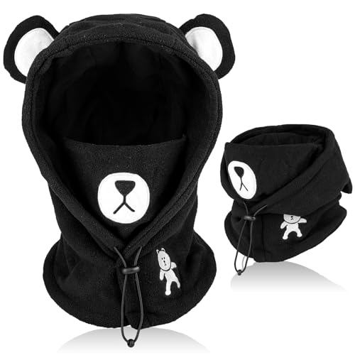 AYPOW Kinder Winter Thermo Fleece Sturmhaube 4-12 Jahre, Multifunktionale Winddichte Verstellbare Gesichtsmaske Skimaske, Warm Mütze Sturmmaske Halswärmer Schal für Jungen Mädchen Outdoor-Aktivitäten von AYPOW