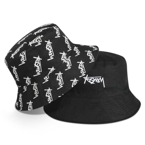 AYPOW Fischerhut Beideseitig Tragen XXL Unisex, Modisch Große Größe Breite Krempe Baumwolle Bucket Hat, Leicht Faltbar Outdoor Sonnenhut Angelhüte Eimerhut Freizeithut Sommermütze, Herren Damen 54-65 von AYPOW