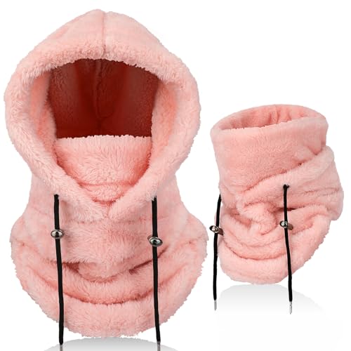 AYPOW Winter Thermo Fleece Sturmhaube Herren Damen, Multifunktionale Outdoor Winddicht Gesichtshaube Warm Skimaske mit Nackenwärmer Halswärmer, Unisex Gesichtsmaske Radfahren Motorräder Wandern Laufen von AYPOW