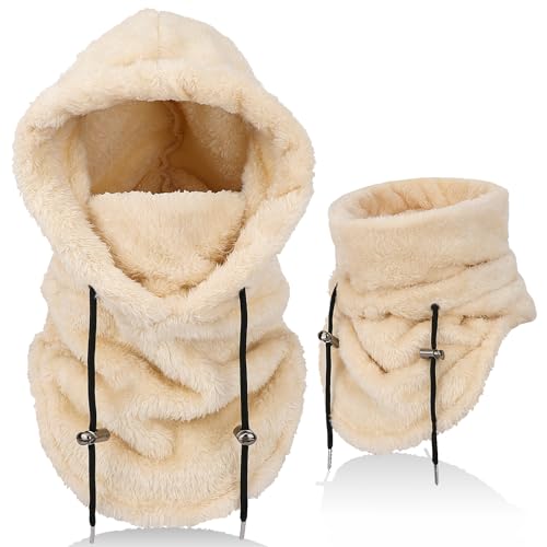 AYPOW Winter Thermo Fleece Sturmhaube Herren Damen, Multifunktionale Outdoor Winddicht Gesichtshaube Warm Skimaske mit Nackenwärmer Halswärmer, Unisex Gesichtsmaske Radfahren Motorräder Wandern Laufen von AYPOW