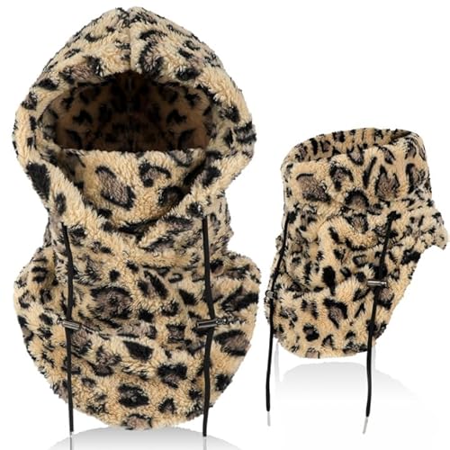 AYPOW Winter Thermo Fleece Sturmhaube Herren Damen, Multifunktionale Outdoor Winddicht Gesichtshaube Warm Skimaske mit Nackenwärmer Halswärmer, Unisex Gesichtsmaske Radfahren Motorräder Wandern Laufen von AYPOW