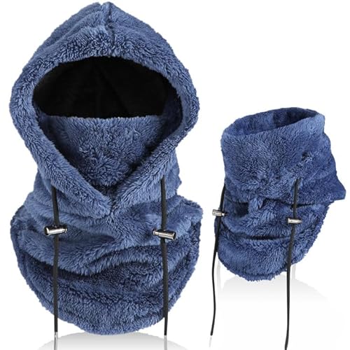 AYPOW Winter Thermo Fleece Sturmhaube Herren Damen, Multifunktionale Outdoor Winddicht Gesichtshaube Warm Skimaske mit Nackenwärmer Halswärmer, Unisex Gesichtsmaske Radfahren Motorräder Wandern Laufen von AYPOW