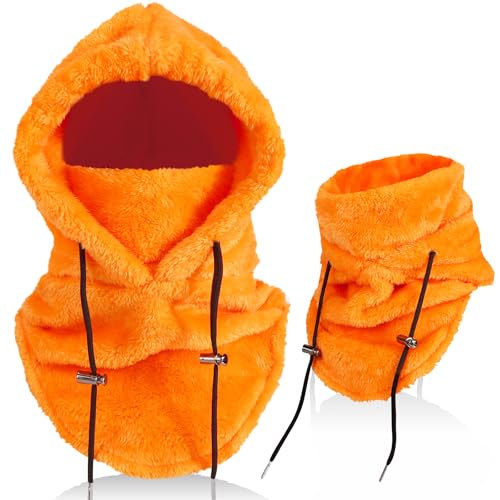 AYPOW Winter Thermo Fleece Sturmhaube Herren Damen, Multifunktionale Outdoor Winddicht Gesichtshaube Warm Skimaske mit Nackenwärmer Halswärmer, Unisex Gesichtsmaske Radfahren Motorräder Wandern Laufen von AYPOW