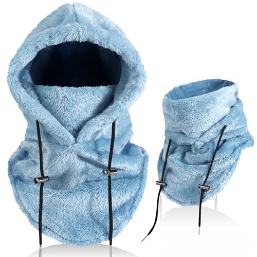 AYPOW Winter Thermo Fleece Sturmhaube Herren Damen, Multifunktionale Outdoor Winddicht Gesichtshaube Warm Skimaske mit Nackenwärmer Halswärmer, Unisex Gesichtsmaske Radfahren Motorräder Wandern Laufen von AYPOW