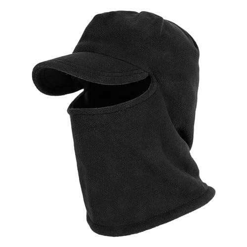 AYPOW Winter Thermo Fleece Sturmhaube mit Krempe Herren Damen, Winddicht Warm Gesichtshaube Skimaske, Outdoor-Sportarten Fleece Mütze Kapuze mit Nackenwärmer, Gesichtsmaske Radfahren Wandern Laufen von AYPOW