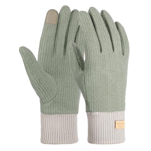 AYPOW Winter Thermo Handschuhe für Damen, Darlon Ultra Warm Winddicht Touchscreen Modische Slouchy Handschuhe mit Fleece Futter, Tägliche Outdoor Aktivitäten, Laufen Arbeitshandschuhe Damen, Geschenk von AYPOW