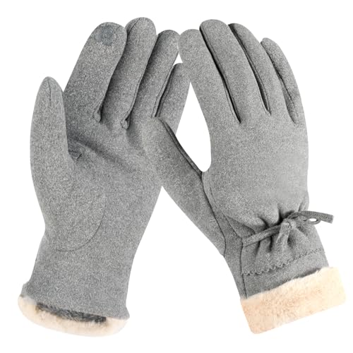 AYPOW Winter Warme Handschuhe für Damen, Thermo Handschuhe Touchscreen Winddicht Slouchy Weich Fleecefutter Thermohandschuhe, Dicke Winterhandschuhe Smartphone Radfahren Outdoor, Frauen Geschenk von AYPOW