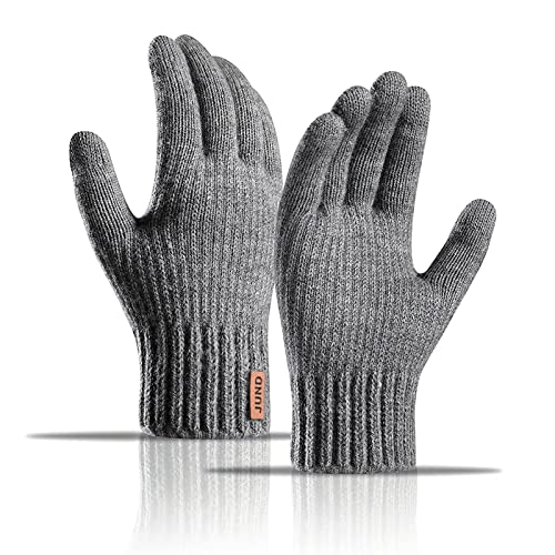 AYPOW Winter Warme Strickhandschuhe Unisex, Touchscreen Thermo-Fleece Gefütterte Handschuhe, Damen und Herren Outdoor-Sport Laufen Radfahren Wandern Fahren Arbeits handschuhe von AYPOW