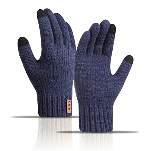 AYPOW Winter Warme Strickhandschuhe Unisex, Touchscreen Thermo-Fleece Gefütterte Handschuhe, Damen und Herren Outdoor-Sport Laufen Radfahren Wandern Fahren Arbeits handschuhe von AYPOW
