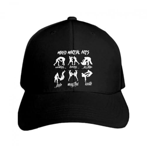 Baseball Kappen Herren Mixed Martial Arts Black Karate Boxen Judo Wrestling Judo Snapback Hut Peaked Outdoor Sporthüte für Hip Hop Liebhaber Geschenk Baseball Kappen Herren Mixed Martial Arts Black Karate Boxen Judo Wrestling Judo Snapback Hut Peaked Outdoor Sporthüte für Hip Hop Liebhaber Geschenk von AYQEBNC