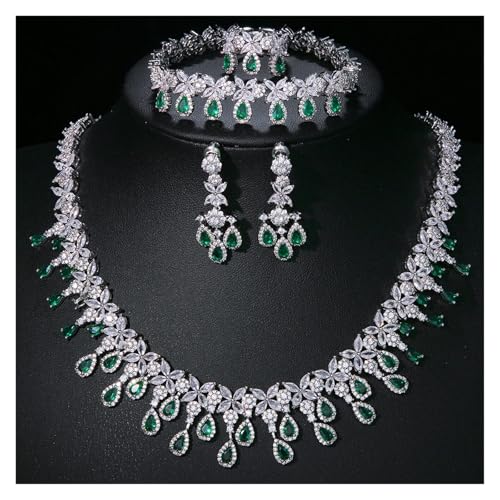 AYRTEGI VNJUGF 4 Stück Braut Hochzeit Grüner Stein Kristall Partykleid Fein for Frauen wanglan(176 green) von AYRTEGI