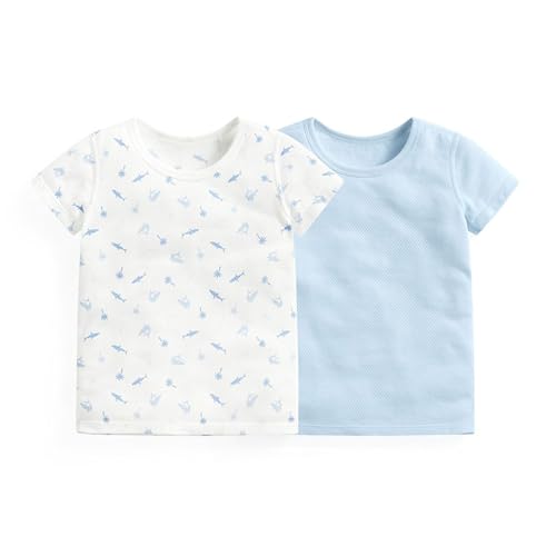 AYSDSKI Blitzangebote 2er-Pack Mädchen T-Shirt Einfarbig Tshirt und 3D Drucken Tops Baumwolle Kurzarm Oberteile O-Ausschnitt Blusentop Kinder Sommer Basic Bluse Sportshirt 2-13 Jahre von AYSDSKI