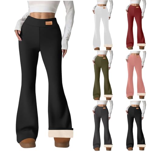 AYSDSKI Yogahose Bootcut Damen Schlaghose Leggings Schlaghose Hohe Taille Elastische Bauchkontrolle Flared Leggings Sporthose Bootcut Yoga Leggings Workout Bootleg Fitnesshose Jogginghose von AYSDSKI