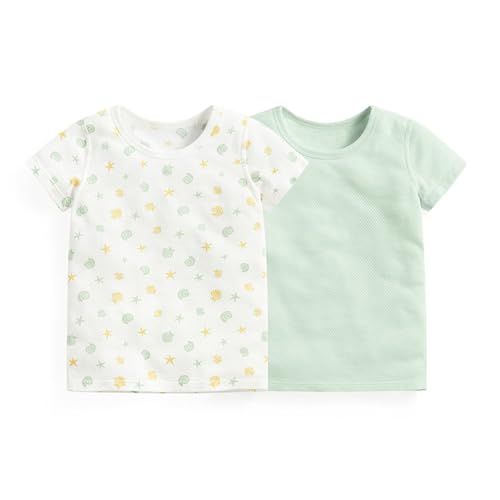 Last Minute Angebote Von Amazon AYSDSKI 2er-Pack Mädchen T-shirt Einfarbig Tshirt und 3D Drucken Tops Baumwolle Kurzarm Oberteile O-Ausschnitt Blusentop Kinder Sommer Basic Bluse Sportshirt 2-13 Jahre von AYSDSKI