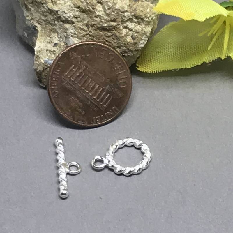 Filgree Toggle Caps Aus Sterlingsilber, Strapazierfähig, Stecker Für Halskette | Packung Mit 2 Paaren Ays-Tl-18 von AYSJewels