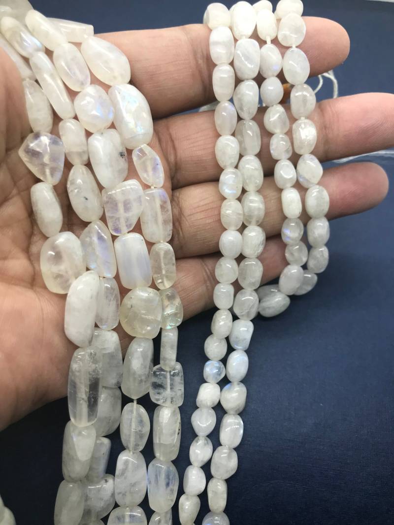 Regenbogen Mondstein Nuggets 6 X 7 Bis 8 Zoll, 100 % Natürliche, Appx. , Das Geld Wert, Prozent Natürlich | 1053 von AYSJewels