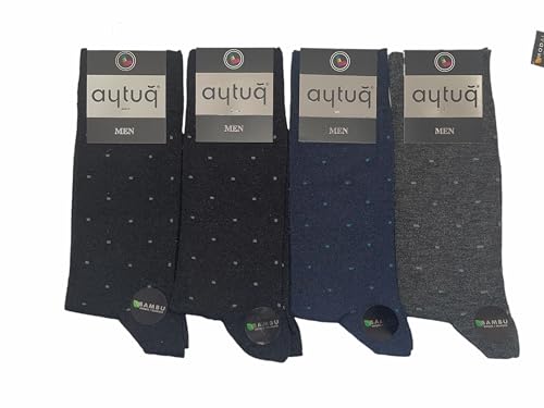 AYTUG 4 Paar Herren Business Bambus socken ohne Naht 41-43 von AYTUĞ