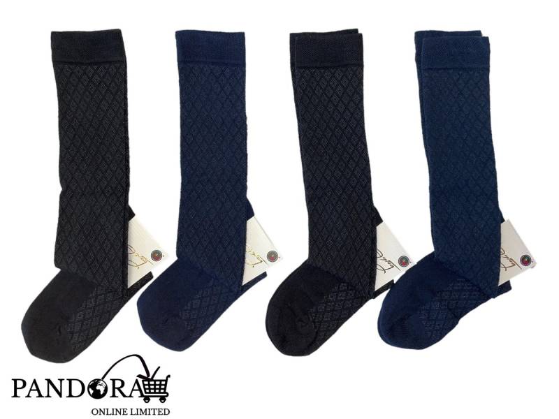 AYTUĞ Businesssocken 4 Paar Damen Baumwoll-Kniestrümpfe – Weich & Atmungsaktiv 36-39 von AYTUĞ