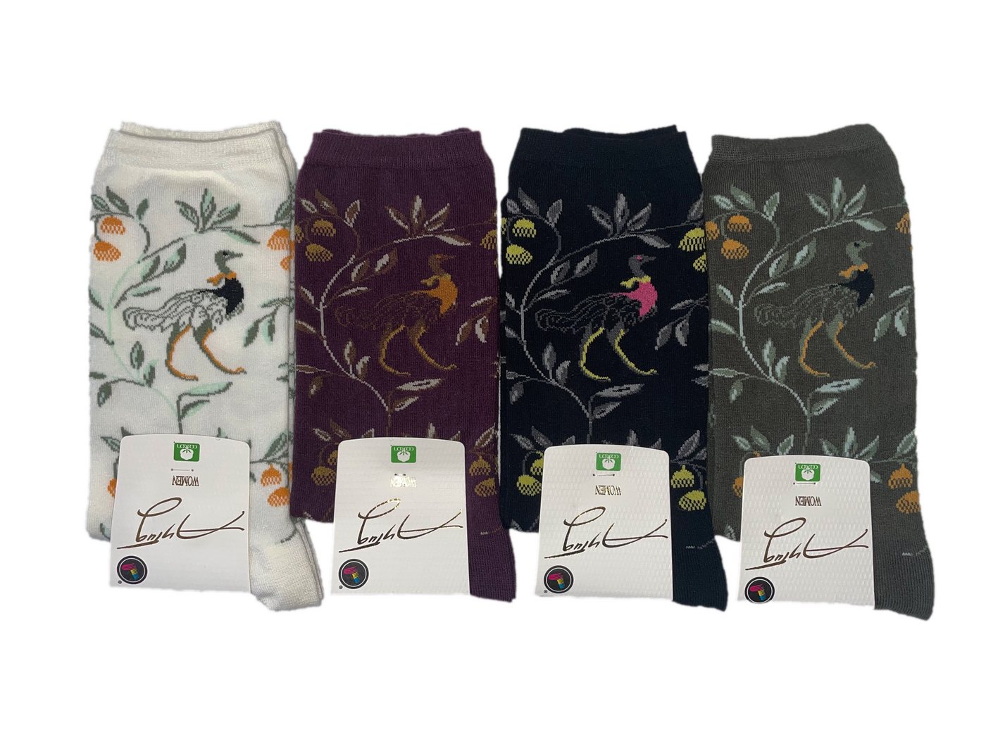 AYTUĞ Freizeitsocken 4 Paar Damen Baumwollsocken – Weich, Atmungsaktiv & Gemustert (36–39) von AYTUĞ