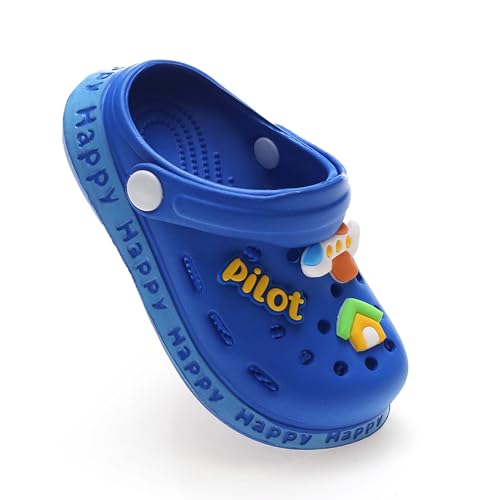 AYUEBO Kinder Clogs Jungen Mädchen Pantoletten Unisex Hausschuhe Gartenschuhe Strand Sandalen Slip Badeschuhe Gummi Gartenclogs Outdoor Sommer Latschen On Flach von AYUEBO