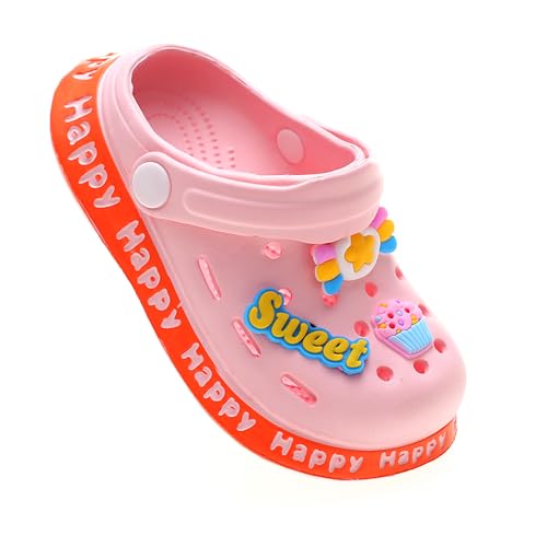 AYUEBO Kinder Clogs Jungen Mädchen Pantoletten Unisex Hausschuhe Gartenschuhe Strand Sandalen Slip Badeschuhe Gummi Gartenclogs Outdoor Sommer Latschen On Flach von AYUEBO