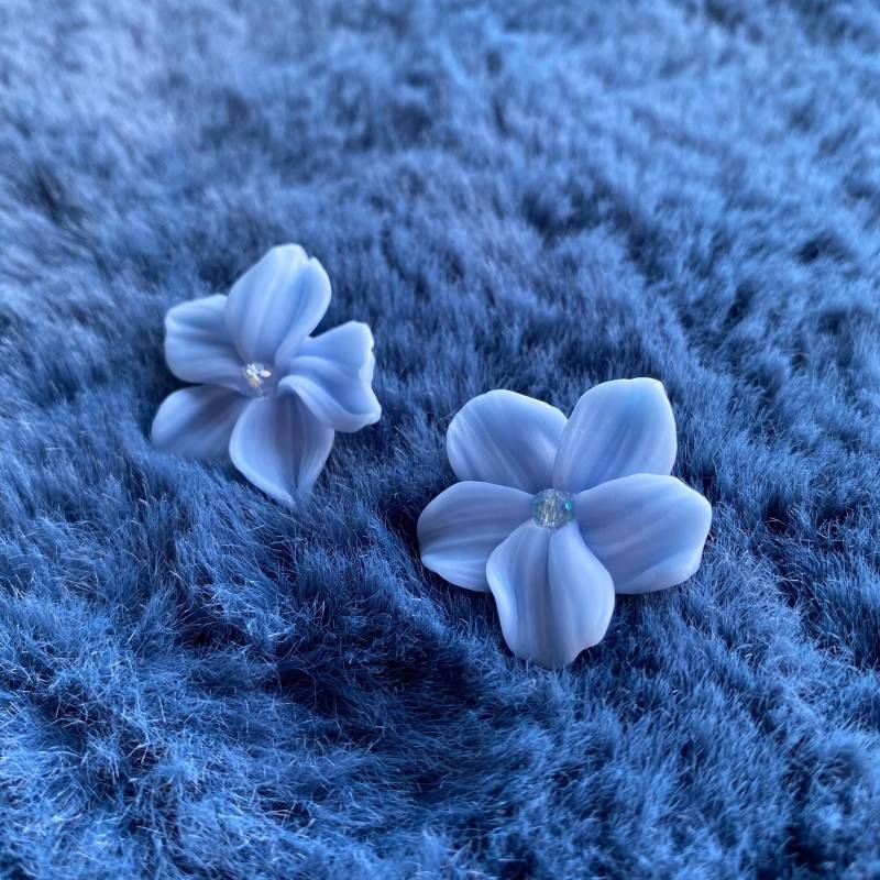 Handgemachte Ohrringe Aus Polymer Clay | Blumenohrringe von AYULIAccessoires