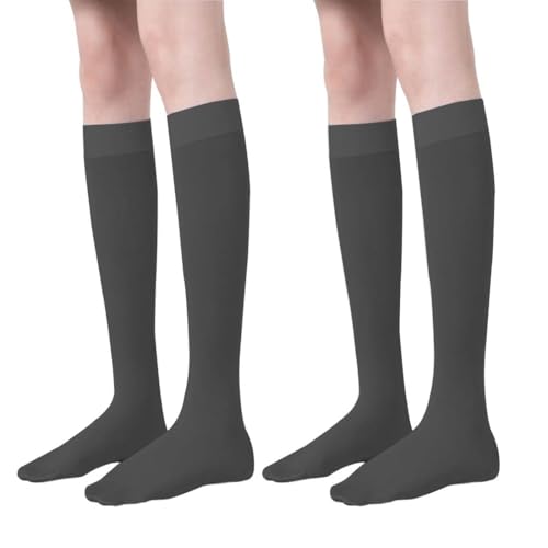 AYV 2 Paar Kniestrümpfe Damen,Stützstrümpfe Damen,Nylonstrümpfe Damen,Strümpfe Damen,Kompressionsstrümpfe Damen,Kompressionsstrümpfe Damen Sommer(Schwarz) von AYVRUOP