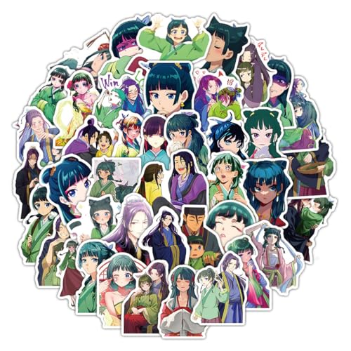 AYVRUOP 50 Stück The Apothecary Diaries Aufkleber Wasserdichte Graffiti Stickers, Anime Art Book Laptop Skateboard Aufkleber Personalisierte Kombination Nicht Wiederholt von AYVRUOP