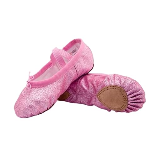 Ballettschuhe mädchen Ballett-Tanzschuhe, Yoga, Fitnessstudio, Flache Hausschuhe, Glitzer, Rosa, Blau, Rosa, Rot, Farben: Ballett-Tanzschuhe for Mädchen, Kinder, Frauen, Lehrer(Blue,39) von AYWTIUN