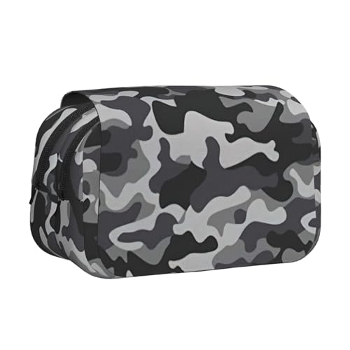 AYYQWE Abstrakter Camouflage-Druck, leicht, stilvolle Schreibwaren, Reisen, Büro, großes Fassungsvermögen, Make-up-Toiletry von AYYQWE