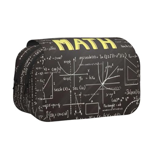 AYYQWE Federmäppchen für Schule, Mathematik, leicht, stilvolles Schreibwaren, Reisen, Büro, großes Fassungsvermögen, Make-up-Toiletry von AYYQWE