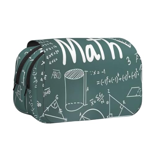 AYYQWE Formulas Shapes Theory Mathematikunterricht Wortdruck Leichte Stifttasche Stilvolle Schreibwaren Reise Büro Große Kapazität Make-up Kulturartikel von AYYQWE