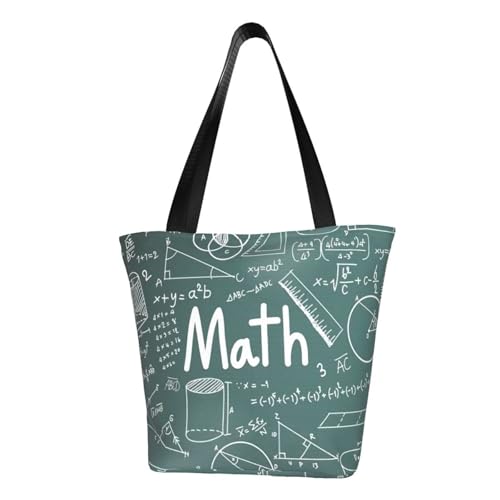 AYYQWE Formulas Shapes Theory Mathematikunterricht Wortdruck Sommer Schultertasche Strand Crossbody Handtasche Reise Einkaufen Fitnessstudio Wandern Party Events von AYYQWE